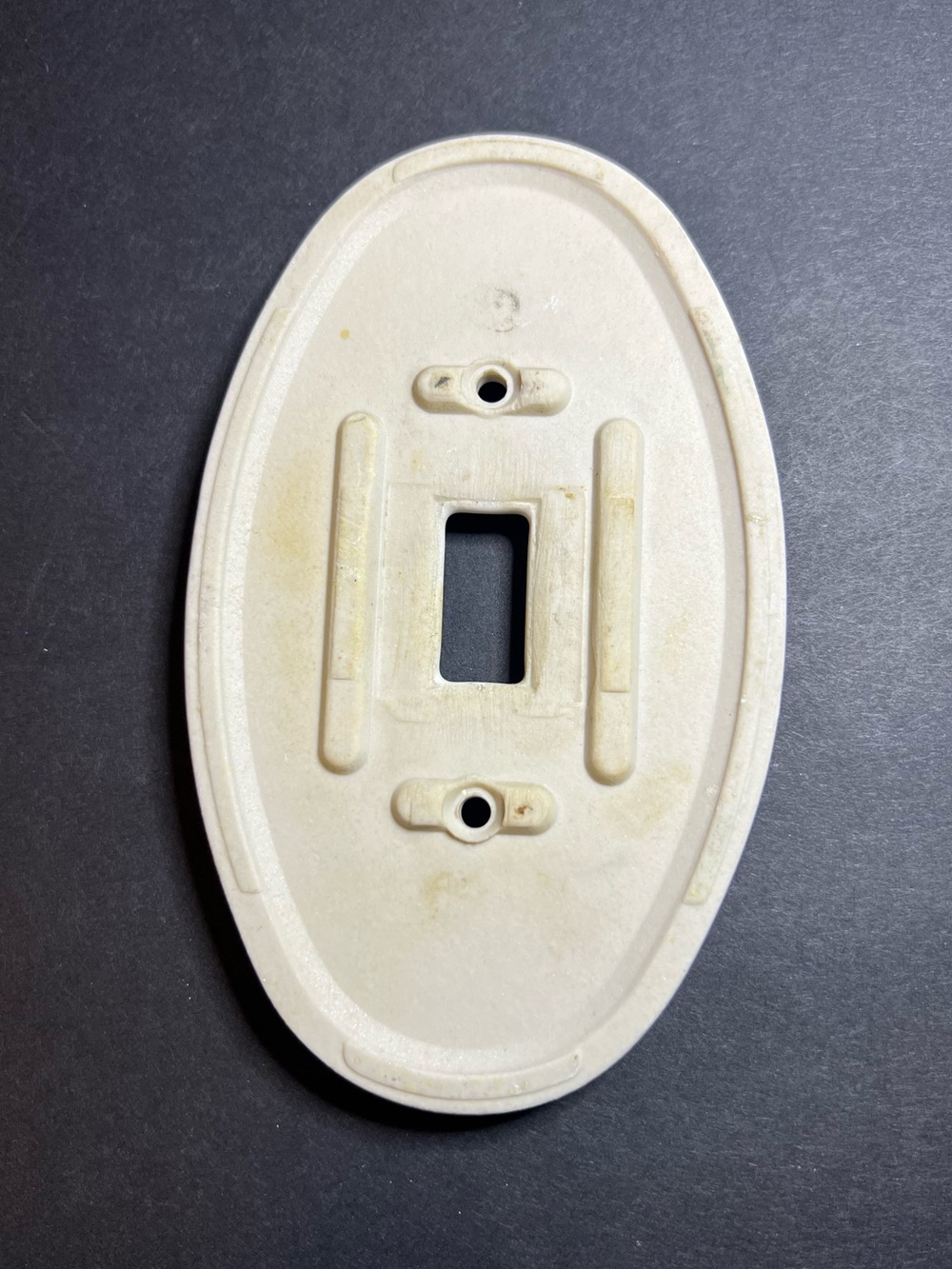 VTG Cottagecore Set of Oval Porcelain Floral Single & Double Switch Plate Covers - Picture 7 of 7